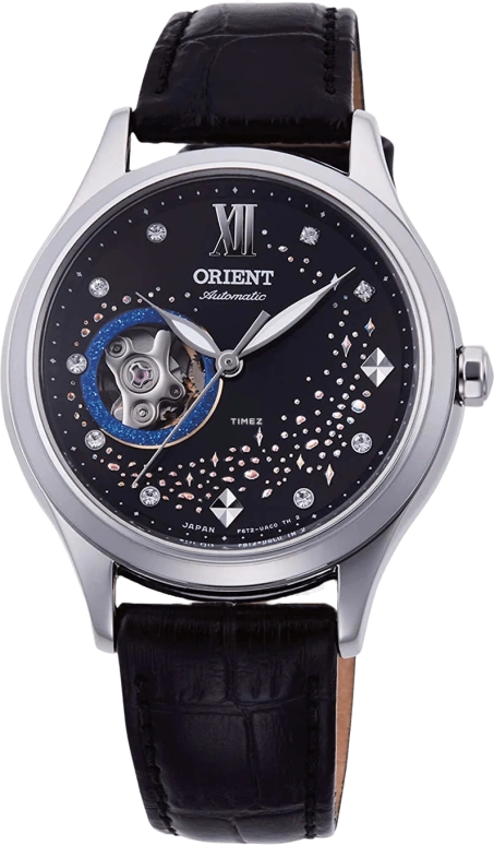 Orient,Other 35.90mm,35.90mm,Stainless Steel,Black,Handwound,Glass,Round,RA,RA-AG0019B10B