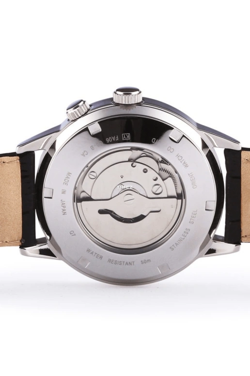 Orient,Classic 43.50mm,43.50mm,Stainless Steel,Blue,Automatic,Day,Power Reserve Indicator,World Time,SFA06002B
