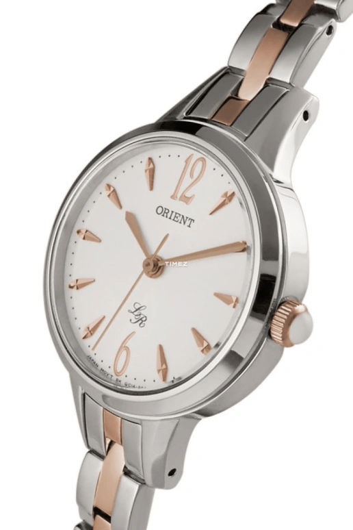 Orient,Other 28mm,28mm,Stainless Steel,White,Quartz,Glass,Round,FQC14002W