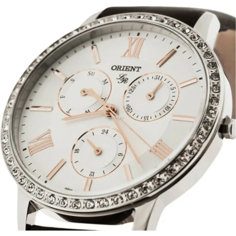 Orient,Other 37mm,37mm,Stainless Steel,White,Quartz,Date,Day,UT0H006W