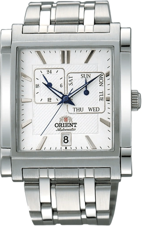 Orient,Other 35.70x44mm,35.70x44mm,Stainless Steel,White,Automatic,Date,Day,Dule Time,SETAC002W0