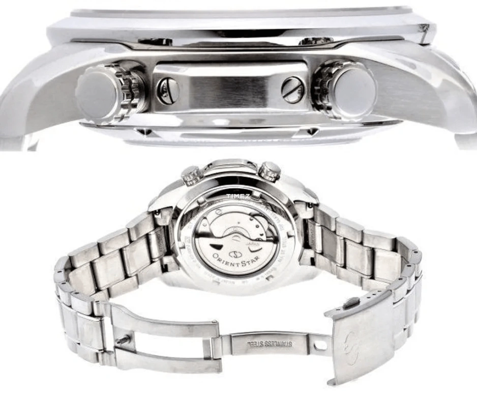 Orient,STAR 41.50mm,41.50mm,Stainless Steel,Black,Automatic,Day,Power Reserve Indicator,Dule Time,SDJ00001B 