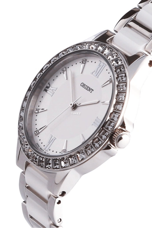 Orient,Other 34mm,34mm,Stainless Steel,White,Quartz,Sapphire,Crystal Glass,Round,FQC11004W