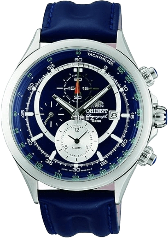 Orient,Other 43mm,43mm,Stainless Steel,Purple,Quartz,Chronograph,Day,Alarm,CTD0T003D