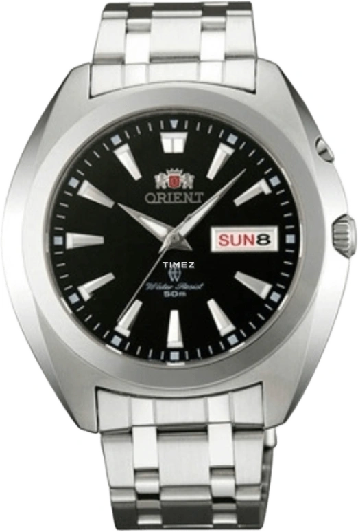 Orient,Other 42mm,42mm,Stainless Steel,Black,Automatic,Date,Day,SEM6V001B2
