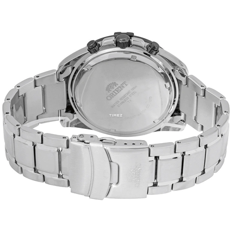 Orient,Sports 48mm,48mm,Stainless Steel,Black,Quartz,Chronograph,Day,FTT0Y002B