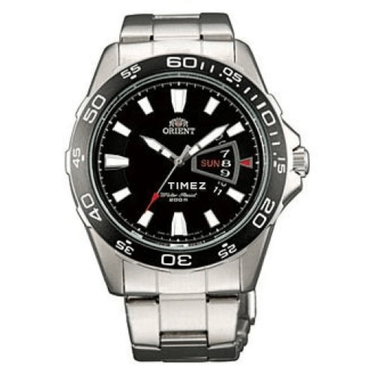 Orient,Sports 43mm,43mm,Stainless Steel,Black,Quartz,Date,Day,UG1S002B