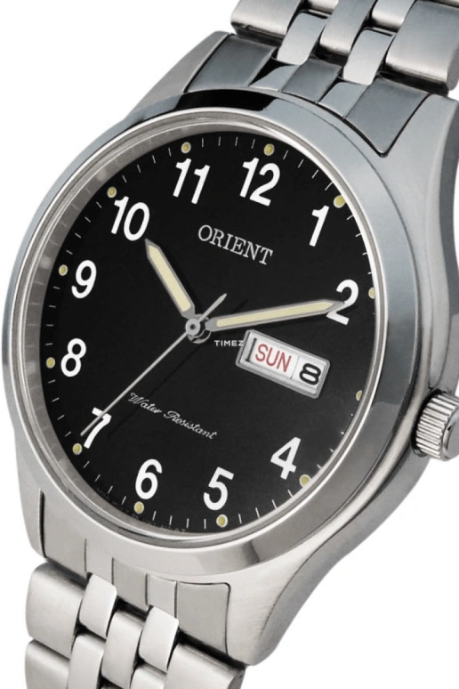 Orient,Other 37mm,37mm,Stainless Steel,Black,Quartz,Date,Day,FUG1Y006B