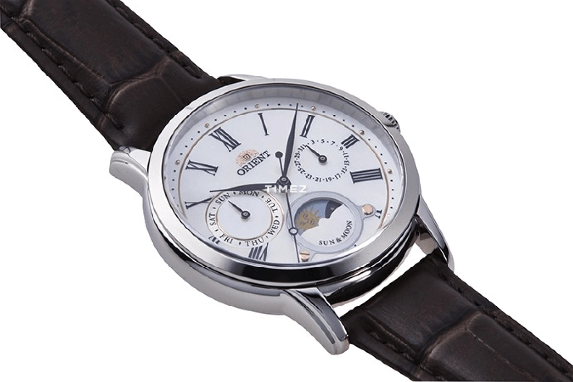 Orient,Other 34.80mm,34.80mm,Stainless Steel,White,Quartz,Moonphase,Date,Day,RA,RA-KA0005A