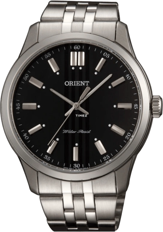 Orient,Sports 43mm,43mm,Stainless Steel,Black,Quartz,Glass,Round,FQC0U003B