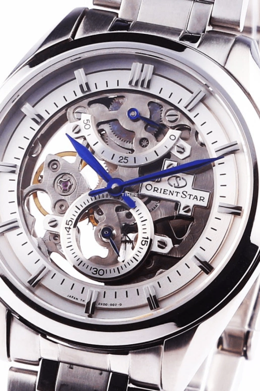 Orient,STAR 40mm,40mm,Stainless Steel,Silver,Handwound,Power Reserve Indicator,Sapphire,Crystal Glass,SDX00001W