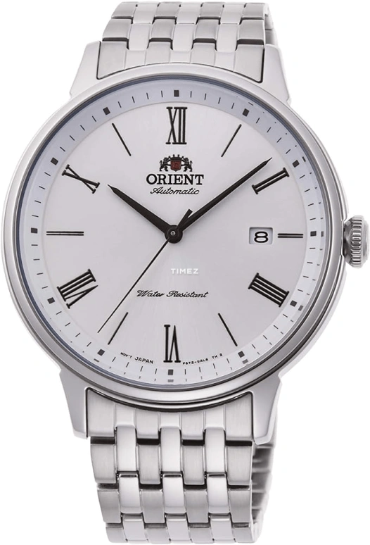 Orient,Classic 42.40mm,42.40mm,Stainless Steel,White,Automatic,Day,Glass,RA,RA-AC0J04S10B