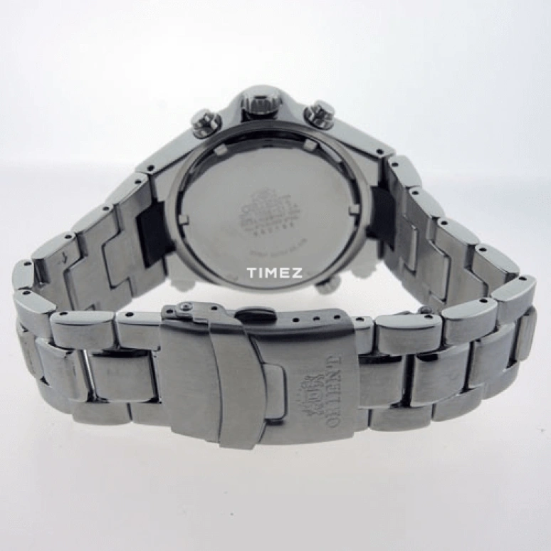 Orient,Other 42.60mm,42.60mm,Stainless Steel,White,Quartz,Chronograph,Day,Alarm,CTD0G002W