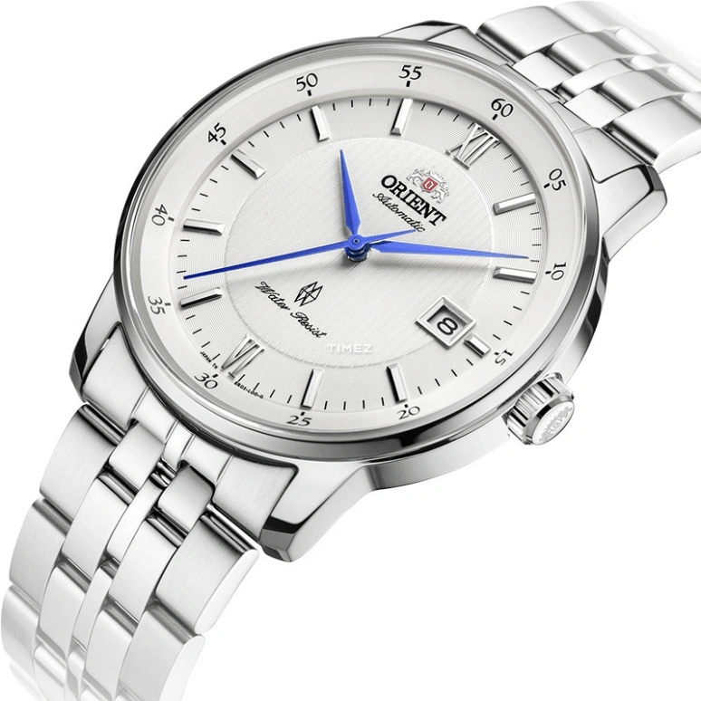 Orient,Other 41.40mm,41.40mm,Stainless Steel,Silver,Automatic,Day,Sapphire,Crystal Glass,SER02003W0