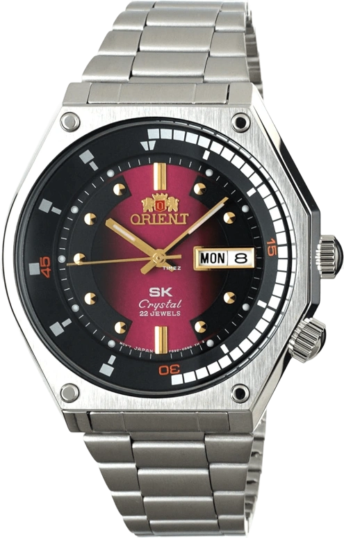 Orient,Other 41.70mm,41.70mm,Stainless Steel,Red,Automatic,Date,Day,RA,RA-AA0B02R