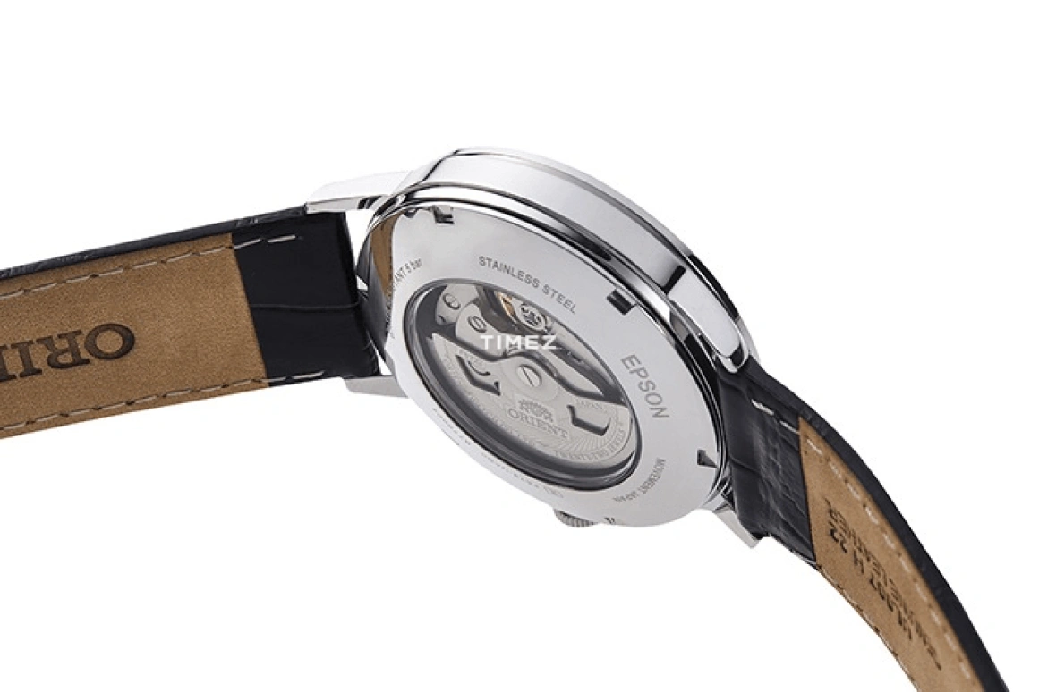 Orient,Classic 40.50mm,40.50mm,Stainless Steel,White,Automatic,Glass,Round,RA,RA-AG0009S