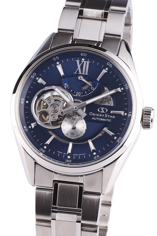 Orient,STAR 41mm,41mm,Stainless Steel,Blue,Handwound,Power Reserve Indicator,Sapphire,Crystal Glass,SDK05002D