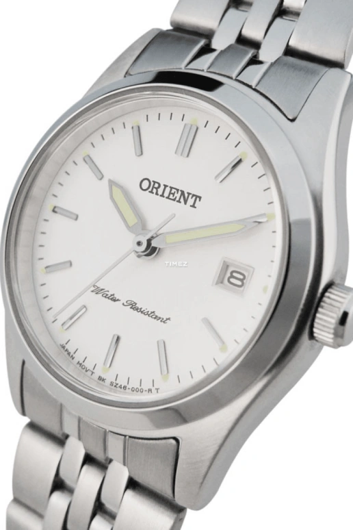 Orient,Other 26mm,26mm,Stainless Steel,White,Quartz,Day,Sapphire,Crystal Glass,FSZ46003W