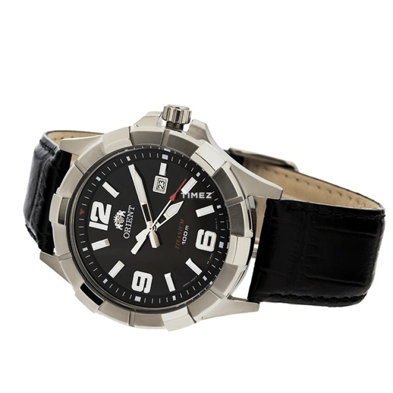 Orient,Sports 43.20mm,43.20mm,Stainless Steel,Black,Quartz,Day,Hardlex,Glass,UNE6002B