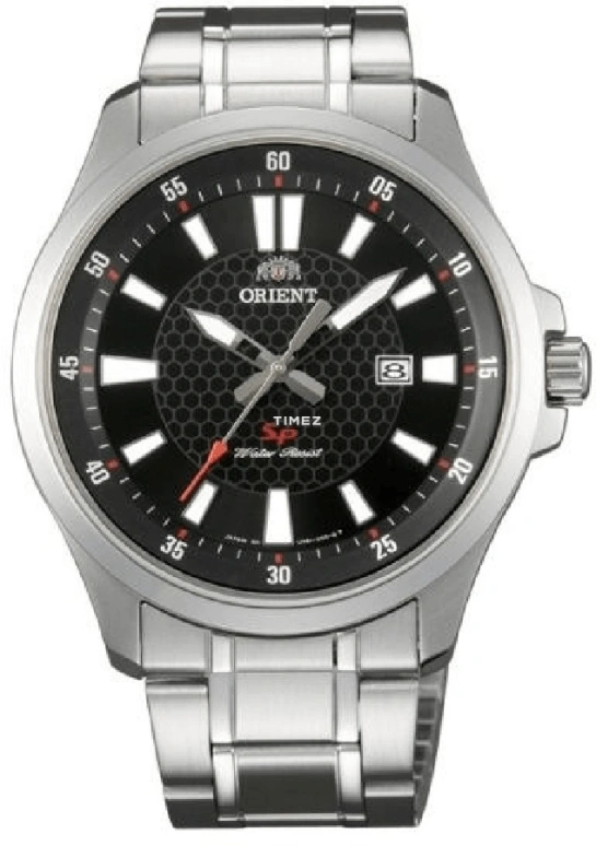 Orient,Sports 42mm,42mm,Stainless Steel,Black,Quartz,Day,Sapphire,Crystal Glass,FUNE1003B