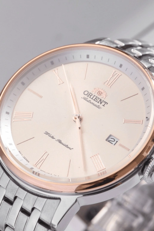 Orient,Contemporary 42.40mm,42.40mm,Stainless Steel,Beige,Automatic,Day,Glass,RA,RA-AC0J01S