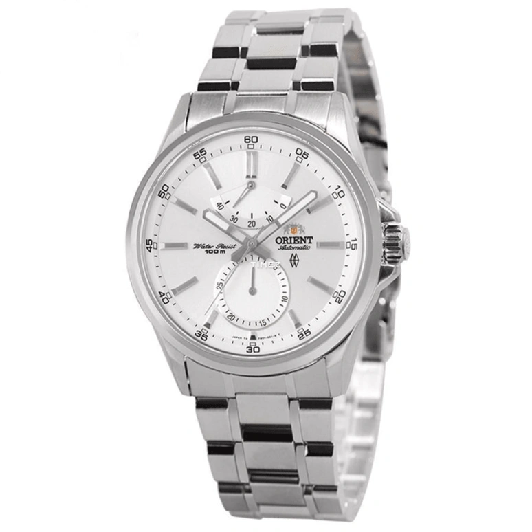 Orient,Sports 42mm,42mm,Stainless Steel,White,Automatic,Day,Power Reserve Indicator,SFM01002W0
