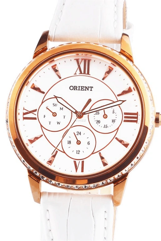 Orient,Other 39mm,39mm,Stainless Steel,Ceramic,White,Quartz,Date,Day,FSW03002W