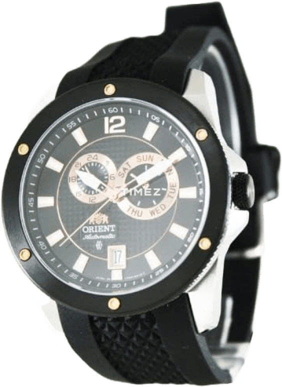 Orient,Sports 42mm,42mm,Stainless Steel,Black,Automatic,Date,Day,SET0H002B0