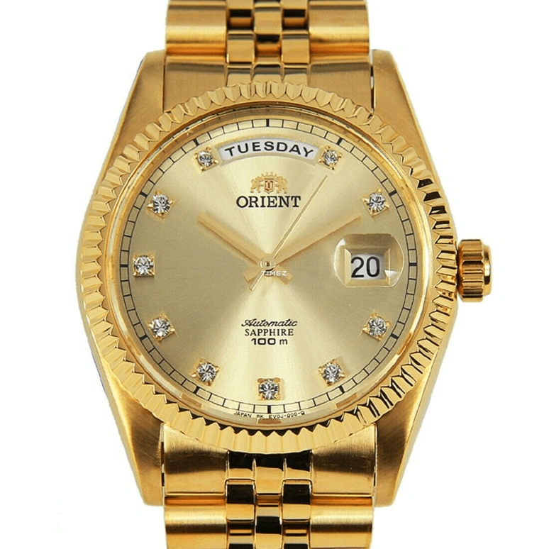 Orient,Classic 36.50mm,36.50mm,Stainless Steel,Gold,Automatic,Date,Day,SEV0J001G