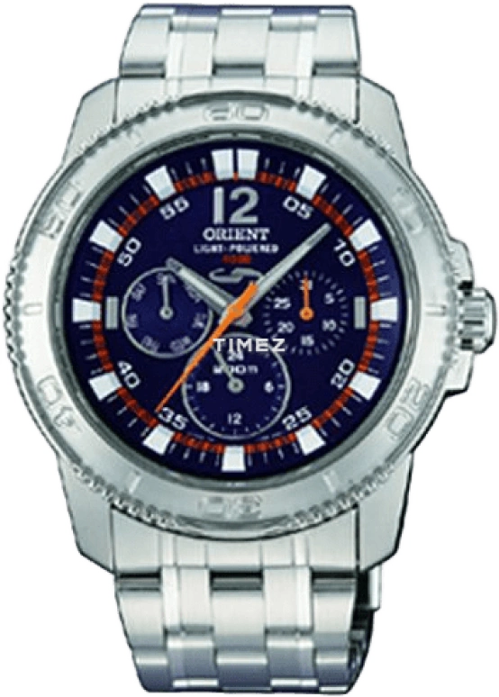 Orient,Other 0mm,0mm,Stainless Steel,Blue,Quartz,Date,Round,CVF04001D