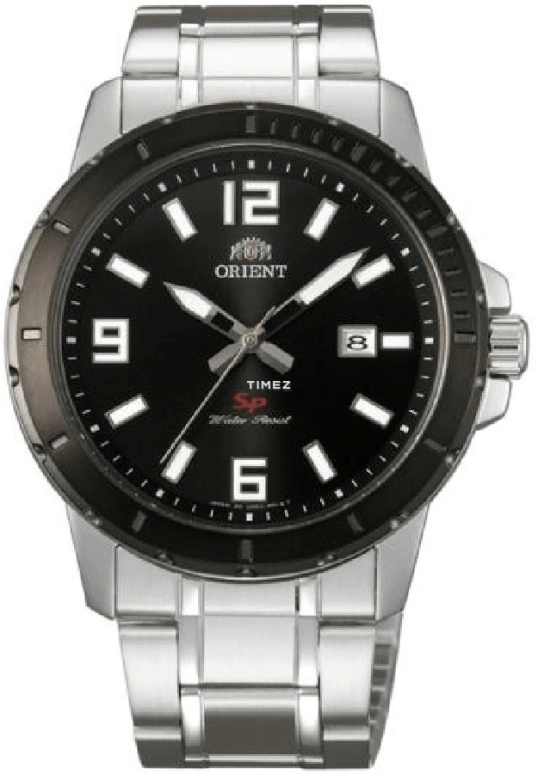 Orient,Sports 41mm,41mm,Stainless Steel,Black,Quartz,Day,Sapphire,Crystal Glass,FUNE2002B