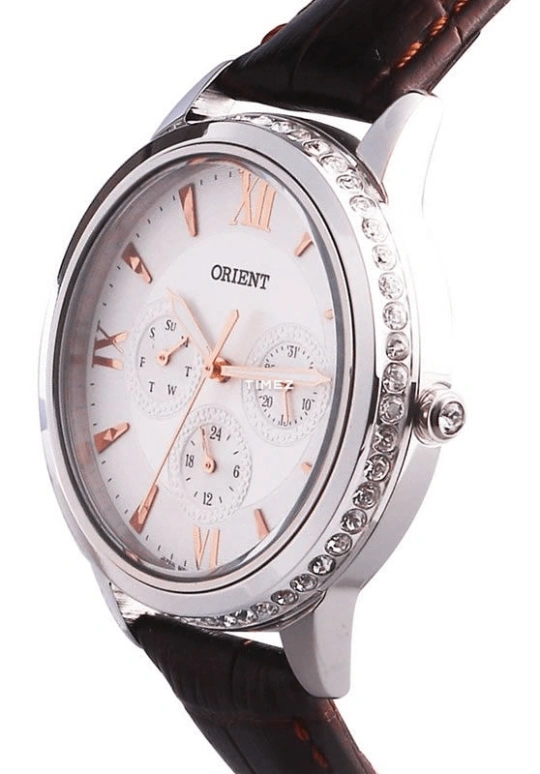 Orient,Other 39mm,39mm,Stainless Steel,Ceramic,White,Quartz,Date,Day,FSW03005W