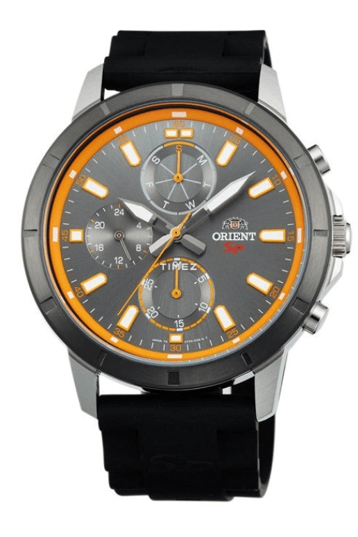 Orient,Sports 43.50mm,43.50mm,Stainless Steel,Black,Quartz,Date,Day,FUY03005A