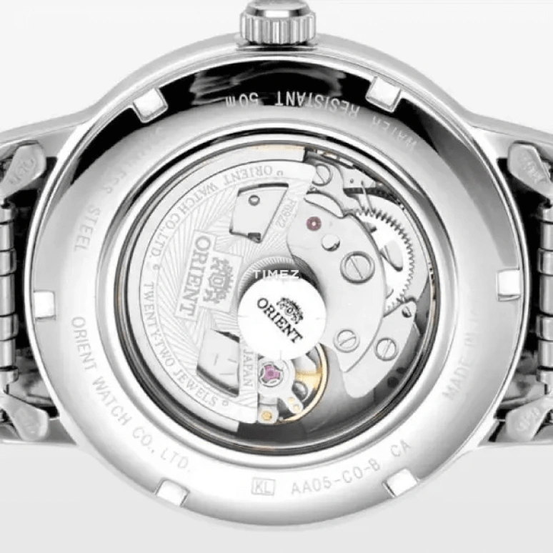 Orient,Classic 40mm,40mm,Stainless Steel,White,Automatic,Date,Day,SAA05003W