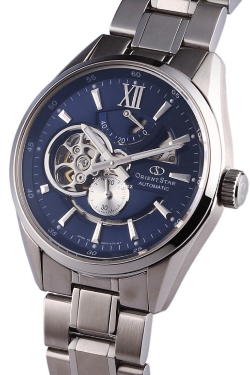 Orient,STAR 41mm,41mm,Stainless Steel,Blue,Handwound,Power Reserve Indicator,Sapphire,Crystal Glass,SDK05002D