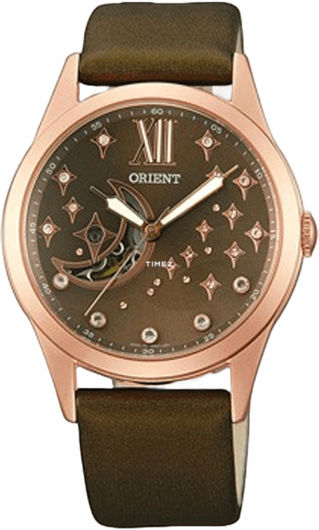 Orient,Other 37mm,37mm,Stainless Steel,Stainless Steel,Brown,Automatic,Sapphire,Crystal Glass,Round,SDB01009T0