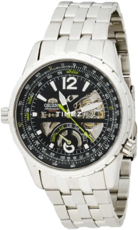 Orient,Sports ,Stainless Steel,Black,Automatic,Power Reserve Indicator,Sapphire,Crystal Glass,SFT00004B0
