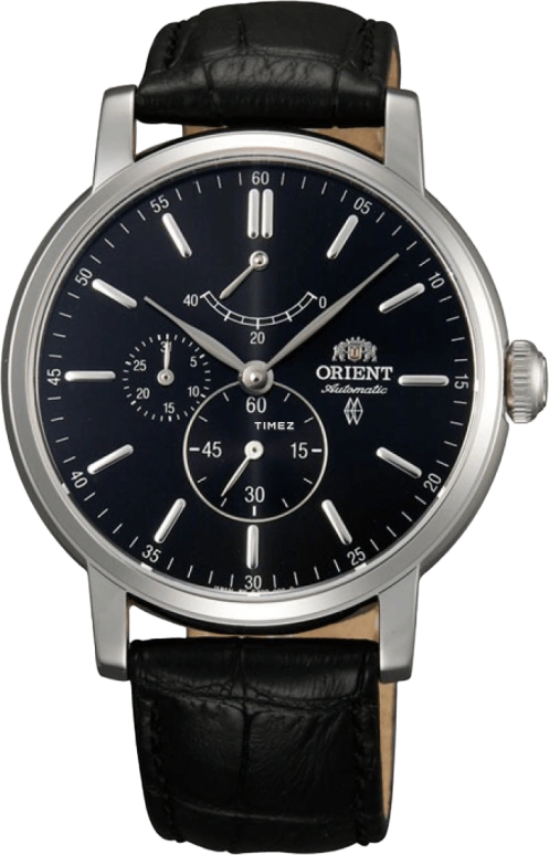 Orient,Classic 41mm,41mm,Stainless Steel,Black,Automatic,Day,Power Reserve Indicator,FEZ09003B