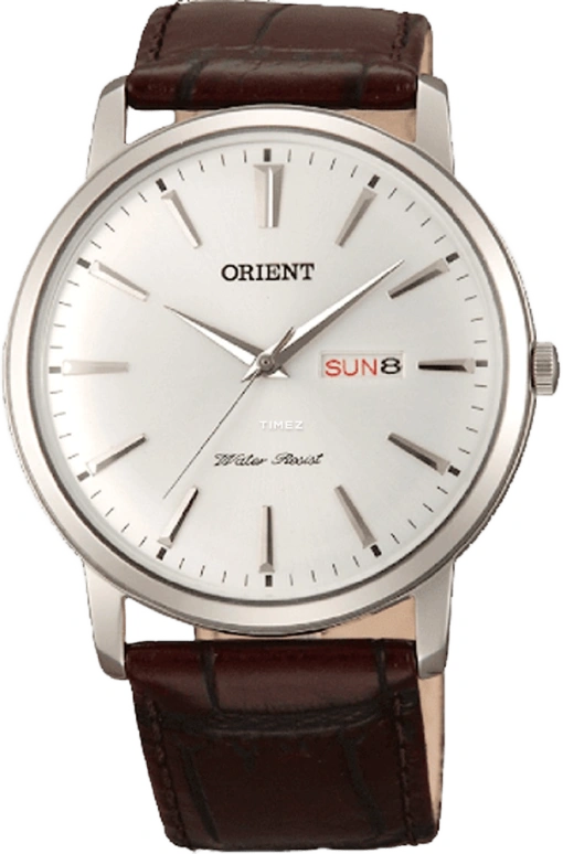 Orient,Classic 40.50mm,40.50mm,Stainless Steel,White,Quartz,Date,Day,FUG1R003W
