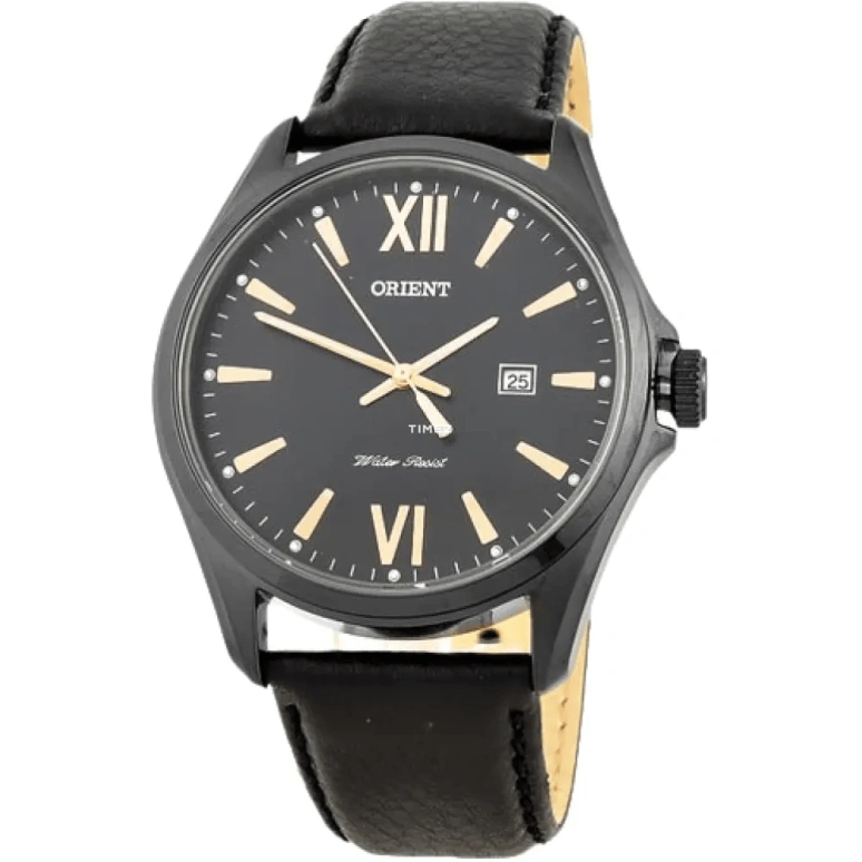 Orient,Sports 42mm,42mm,Stainless Steel,Black,Quartz,Day,Sapphire,Crystal Glass,FUNF2001B