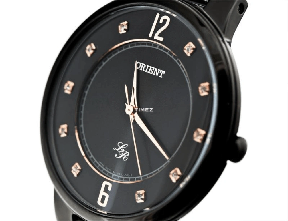 Orient,Other 36mm,36mm,Stainless Steel,Black,Quartz,Hardlex,Glass,Round,FQC0J001B