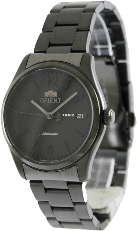 Orient,Other 38.50mm,38.50mm,Stainless Steel,Black,Automatic,Day,Hardlex,Glass,ER21003B