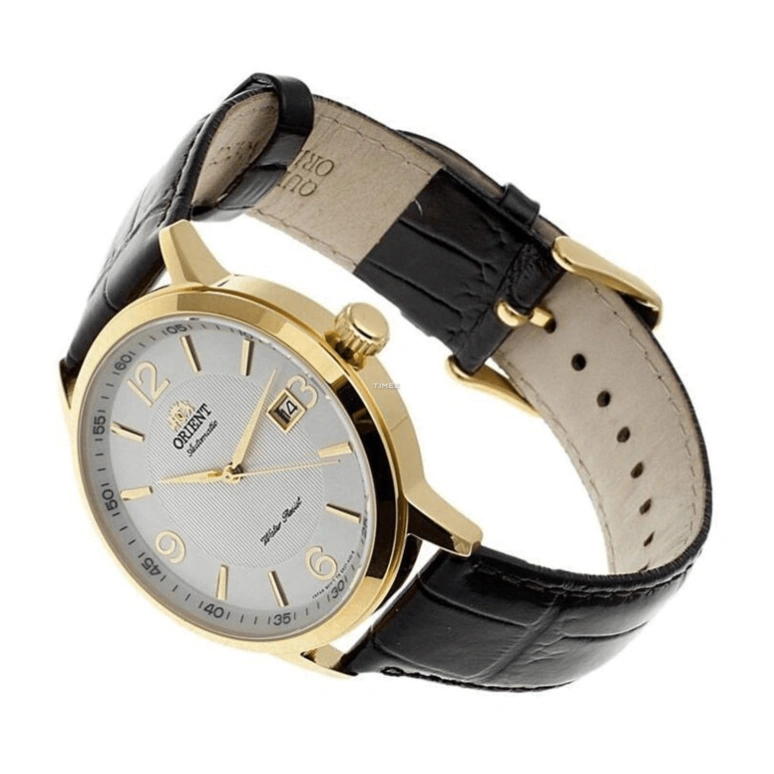 Orient,Classic 41mm,41mm,Yellow Gold,White,Automatic,Day,Sapphire,Crystal Glass,FER27004W