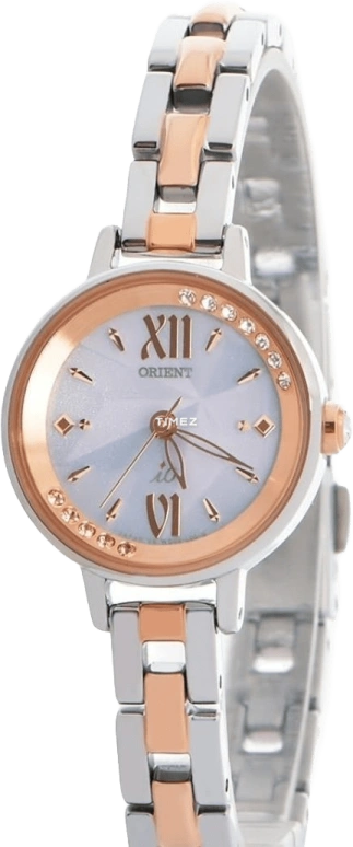 Orient,Other 23.80mm,23.80mm,Stainless Steel,Rolesor,Pink,Quartz,Hardlex,Glass,Round,SWD09001V0