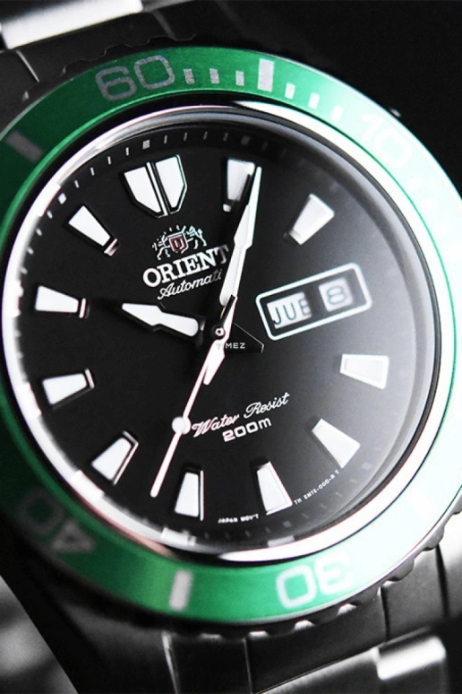 Orient,Other 44.50mm,44.50mm,Stainless Steel,Black,Automatic,Date,Day,FEM75003B