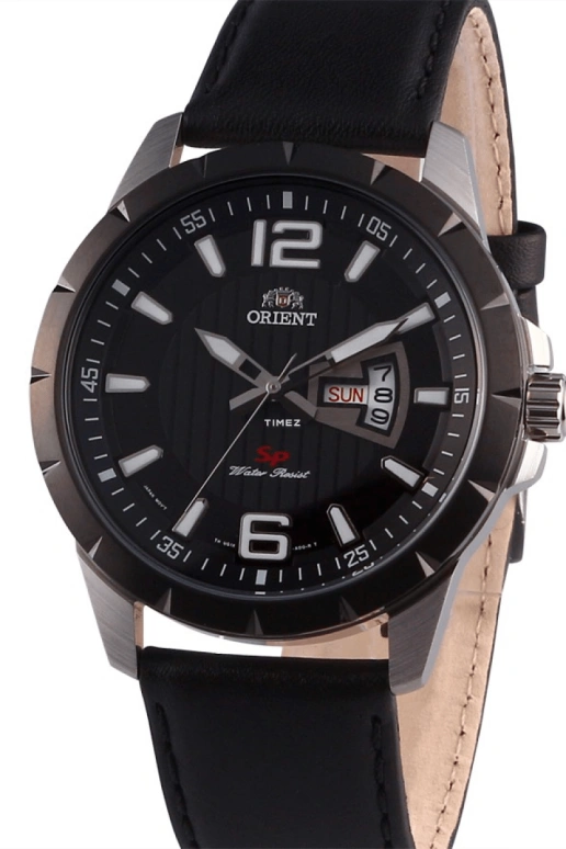 Orient,Sports 43mm,43mm,Stainless Steel,Black,Quartz,Date,Day,FUG1X002B
