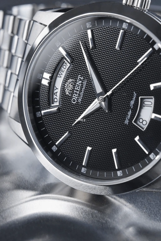 Orient,Classic 40mm,40mm,Stainless Steel,Black,Automatic,Date,Day,FEV0S003B