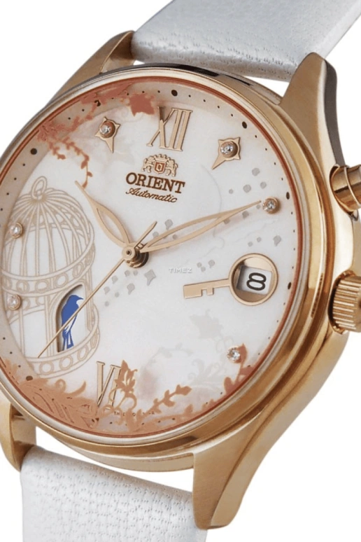 Orient,Other 36mm,36mm,Stainless Steel,White,Automatic,Day,Glass,FDM00001W