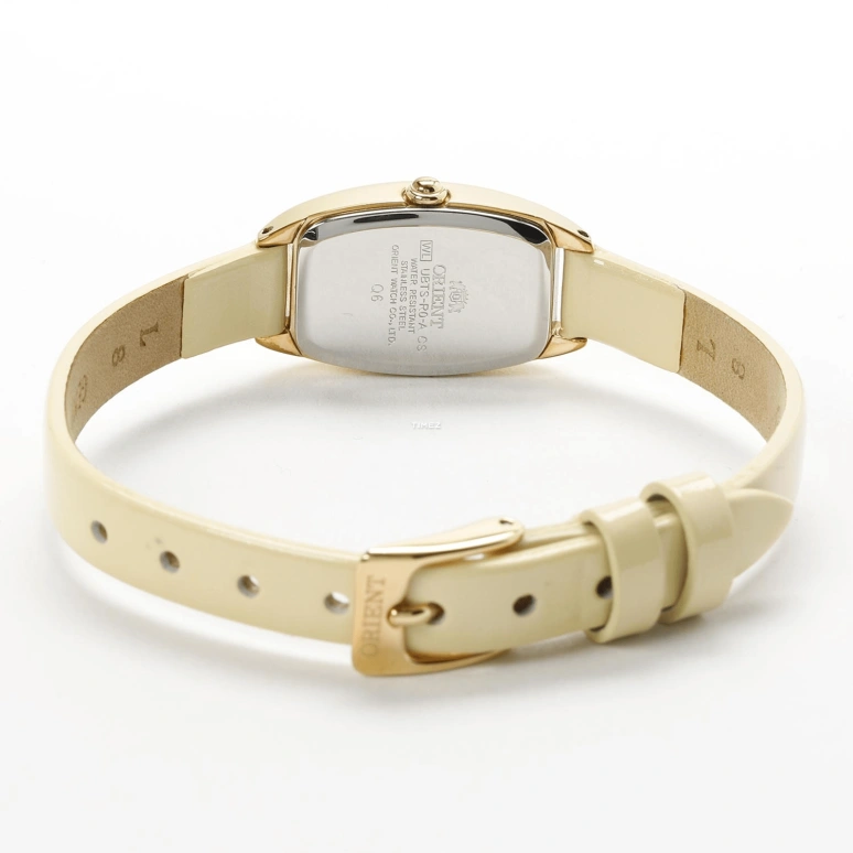 Orient,Other 16x23.50mm,16x23.50mm,Stainless Steel,White,Quartz,Hardlex,Glass,Tonneau,UBTS009W