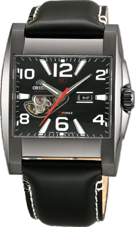 Orient,Sports 39.50mm,39.50mm,Stainless Steel,Black,Automatic,Day,Square,CDBAA003A